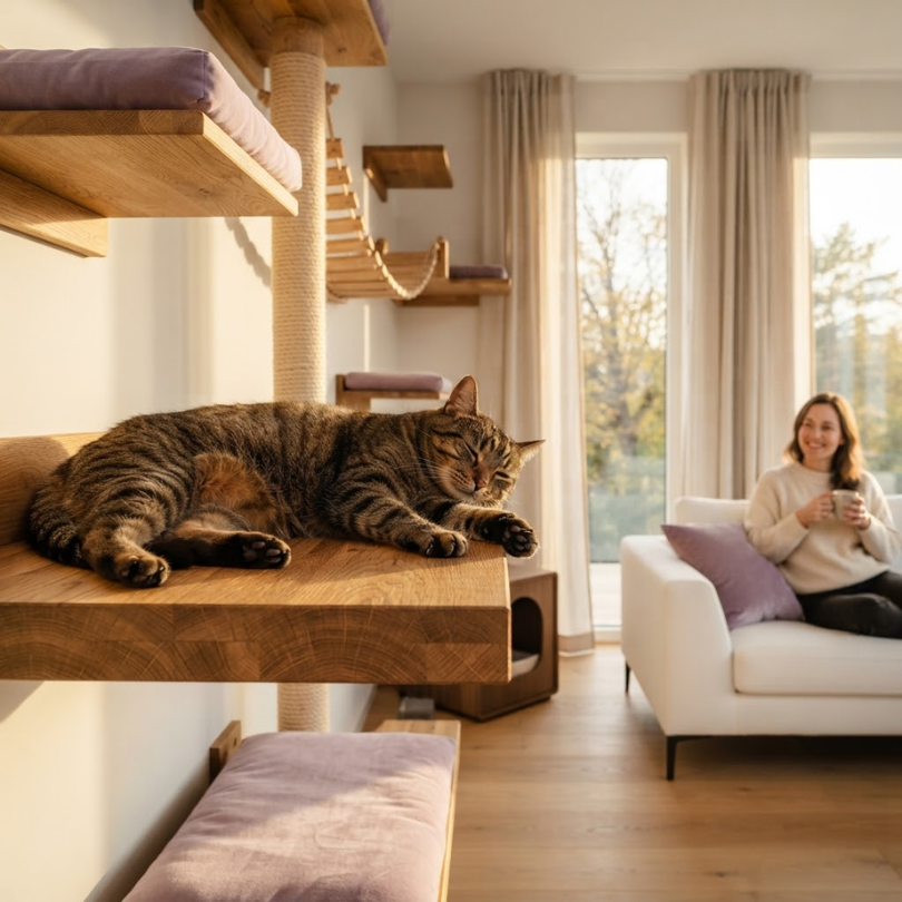 La magia de la madera para reducir mi estrés felino