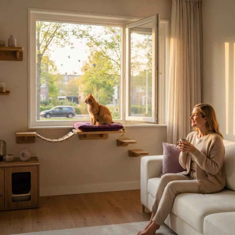 Por qué los gatos aman las ventanas: El secreto de la Cat-TV | Michis Shop 1 Por qué los gatos aman las ventanas El secreto de la Cat-TV