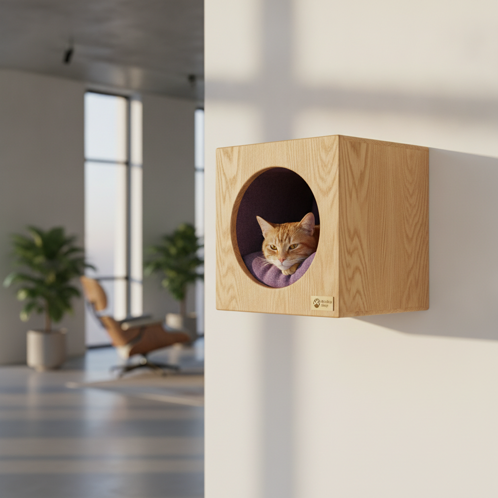 Módulos nido: El poder del aislamiento acústico para gatos nerviosos