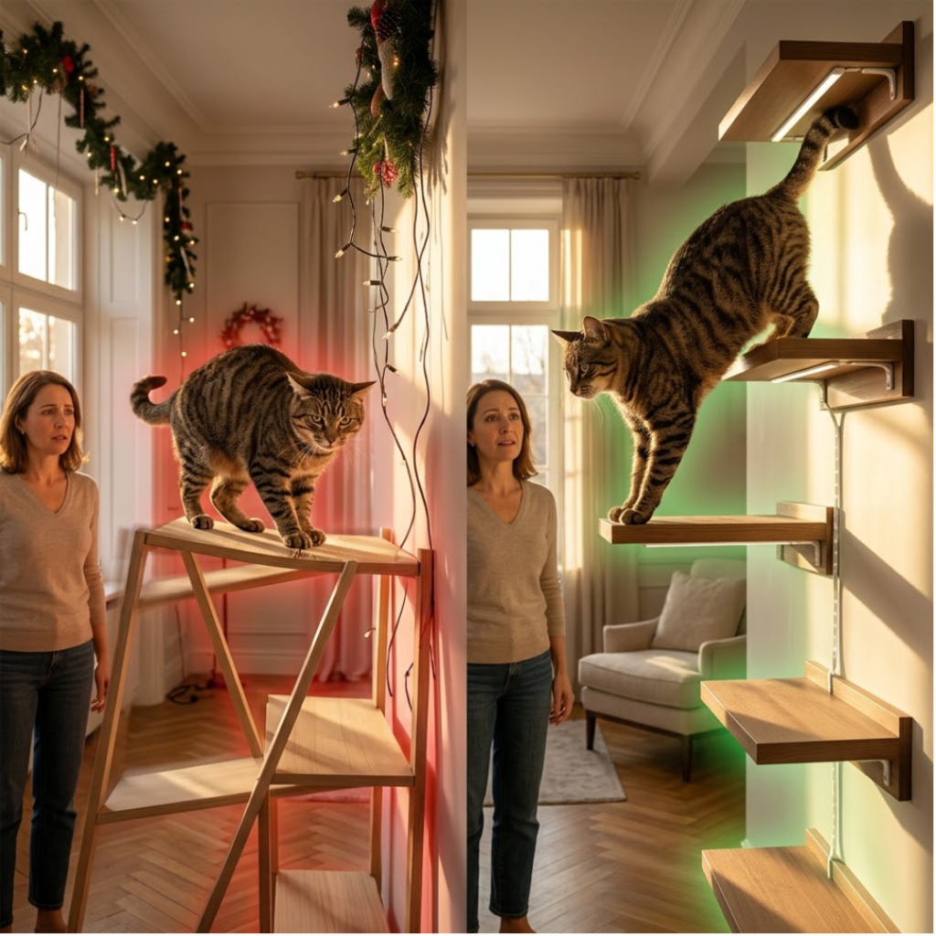 Decoración segura: Luces y guirnaldas en los módulos de Michis Shop 2 El problema de los muebles tradici