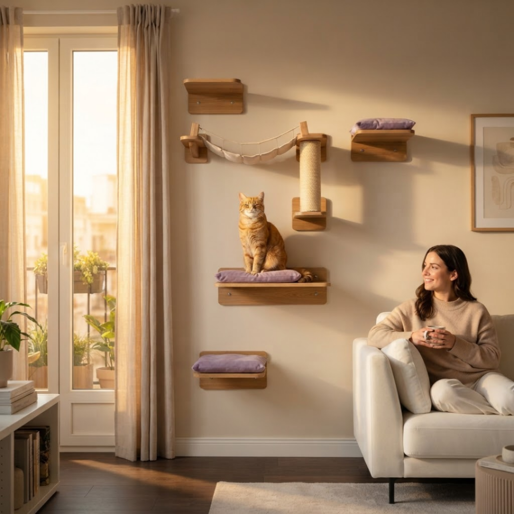 Soluciones de pared para gatos sin taladrar | Michis Shop 1 Soluciones de pared para gatos sin taladrar
