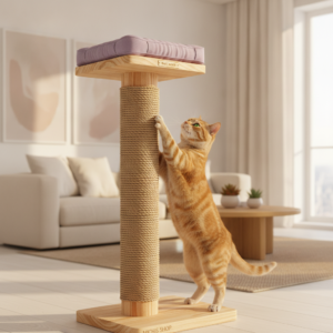 Gimnasios para gatos 31 Marcaje territorial: Cómo los rascadores de madera reducen el estrés grupal