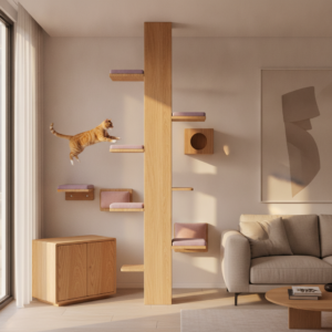 El efecto vía de escape: Cómo diseñar un gimnasio para gatos sin rincones sin salida